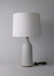 Large Bottle Lamp in Flecked Ivory - Victoria Morris